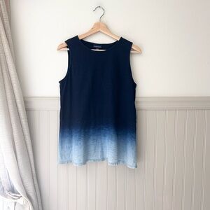 💙 Pure Jill Indigo Ombré Tunic Tank – Size Small 💙
